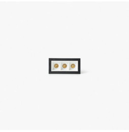 FARO - Empotrable TROOP 3x2W 36° 3000K CRI90 negro / blanco