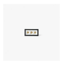 FARO - Empotrable TROOP 3x2W 36° 3000K CRI90 negro / blanco