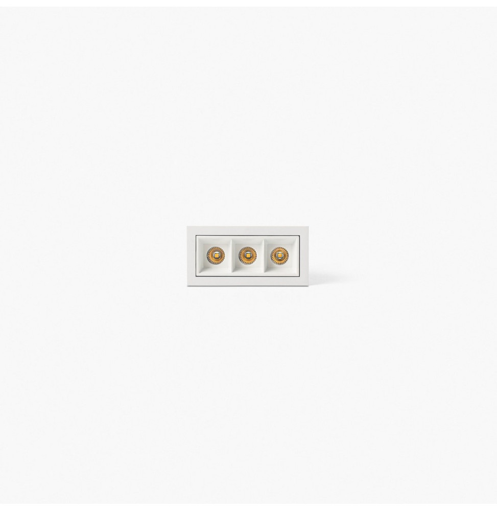 FARO - Empotrable TROOP 3x2W 36° 4000K CRI90 blanco / blanco