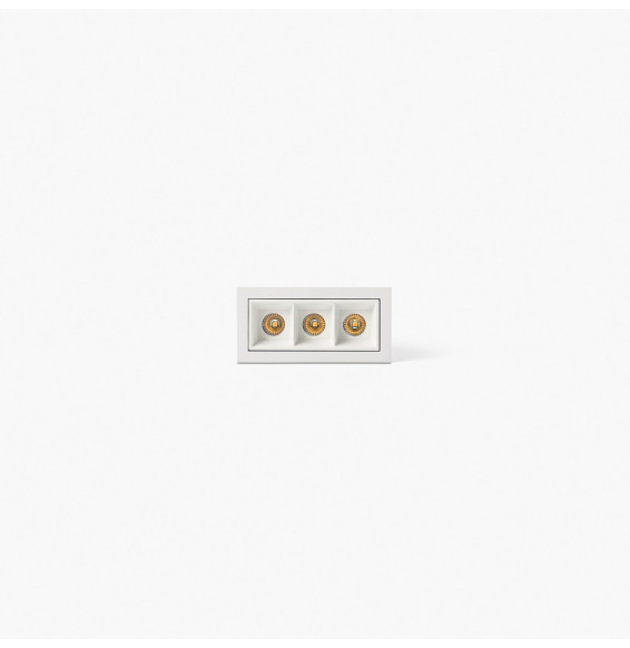 FARO - Empotrable TROOP 3x2W 48° 3000K CRI90 blanco / blanco