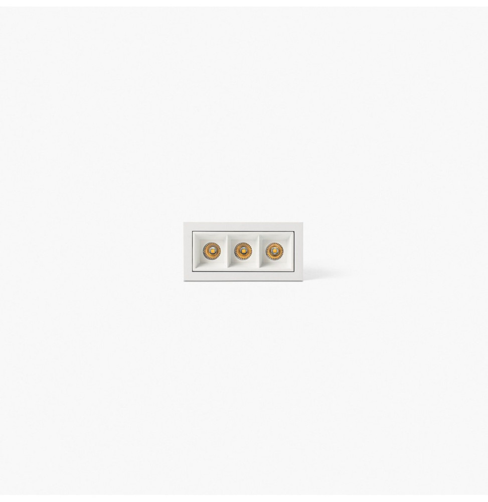 FARO - Empotrable TROOP 3x2W 48° 4000K CRI90 blanco / blanco