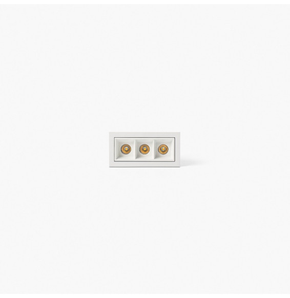 FARO - Empotrable TROOP 3x2W 48° 4000K CRI90 blanco / blanco