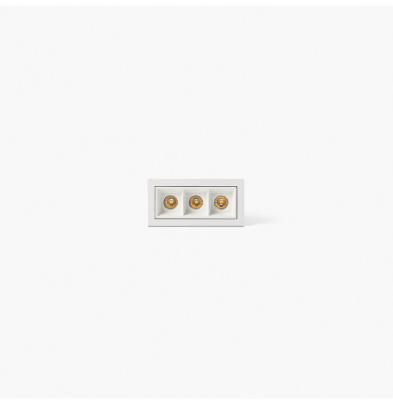 FARO - Empotrable TROOP 3x2W 15° 4000K CRI90 blanco / blanco