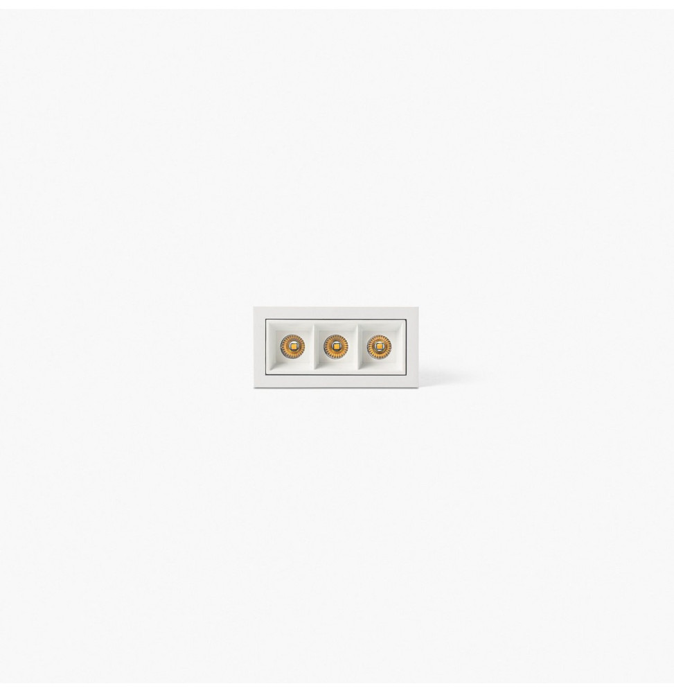 FARO - Empotrable TROOP 3x2W 36° 2700K CRI90 blanco / blanco