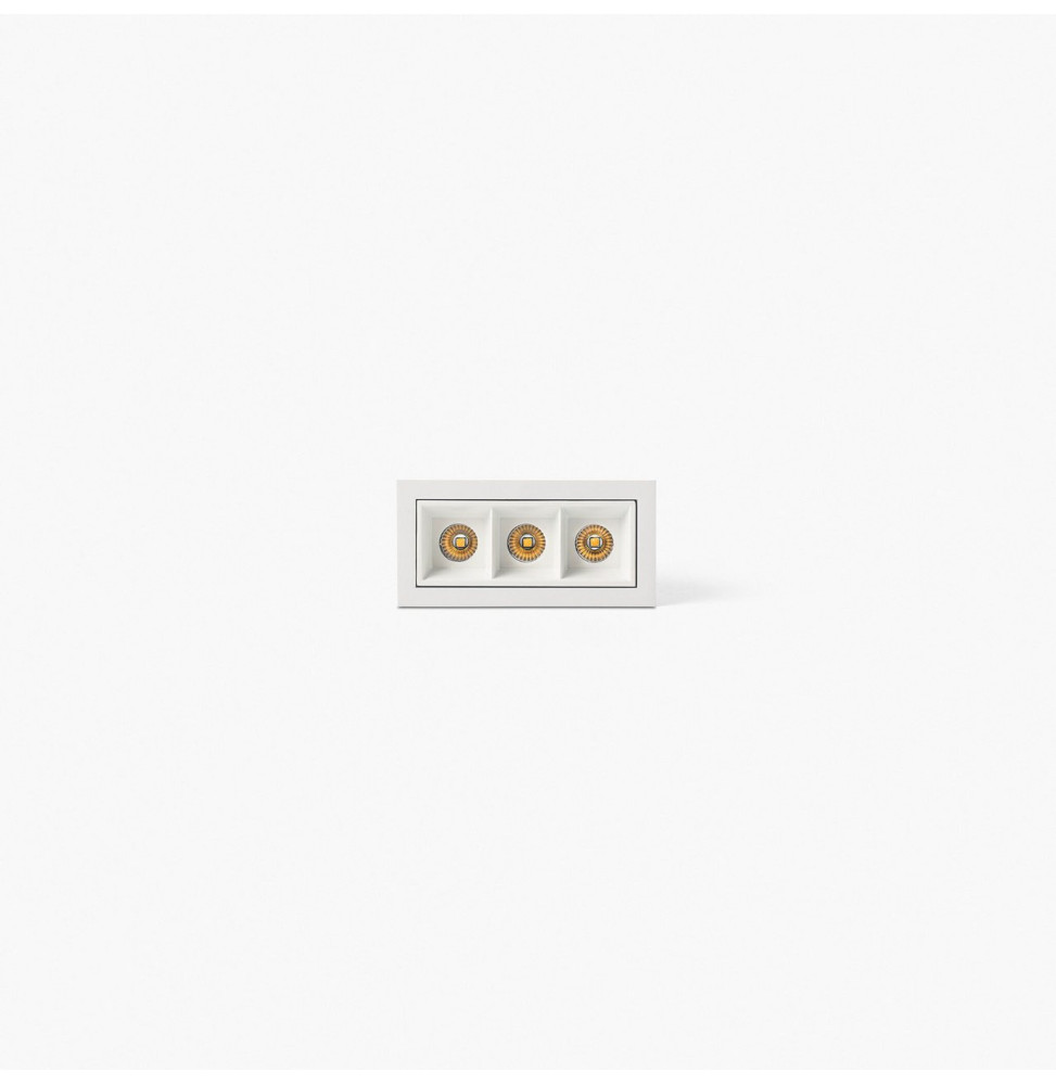 FARO - Empotrable TROOP 3x2W 36° 3000K CRI90 blanco / blanco
