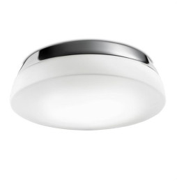 LedsC4 - Plafón DEC E27 2x20/28W cromo / opal mate