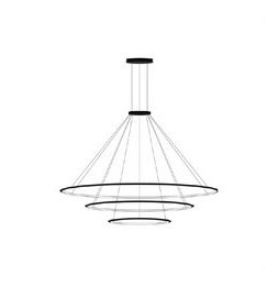 LedsC4 - Luminaria colgante circular pequeña 2700K DALI negro