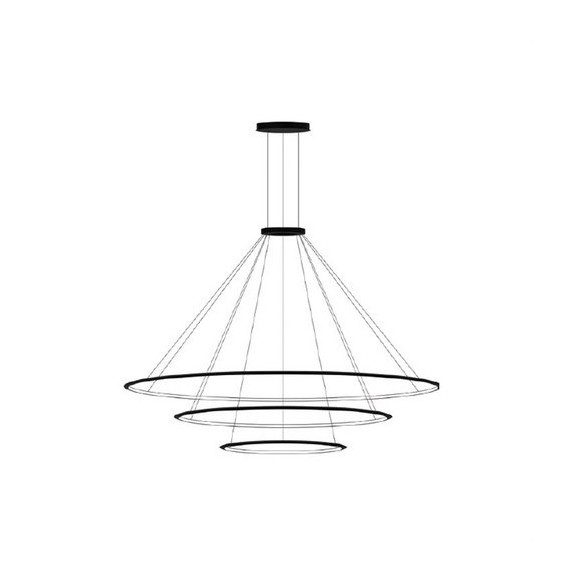 LedsC4 - Luminaria colgante circular pequeña 3000K DALI blanco