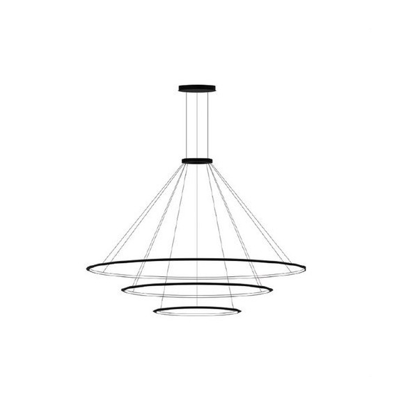 LedsC4 - Luminaria colgante circular pequeña 3000K ON-OFF blanco