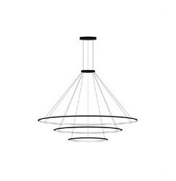 LedsC4 - Luminaria colgante circular pequeña 3000K 1-10V negro