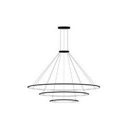LedsC4 - Luminaria colgante circular pequeña 4000K DALI negro