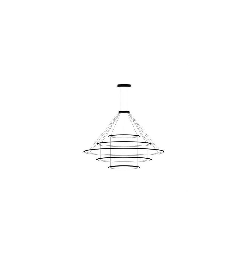 LedsC4 - Luminaria colgante circular pequeña 3000K 1-10V blanco