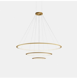 LedsC4 - Luminaria colgante circular pequeña 4000K DALI negro