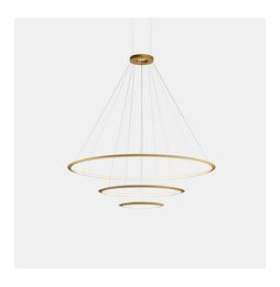 LedsC4 - Luminaria colgante circular pequeña 2700K 1-10V negro