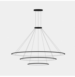 LedsC4 - Luminaria colgante circular pequeña 3000K DALI negro