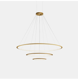 LedsC4 - Luminaria colgante circular pequeña 3000K DALI blanco