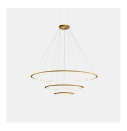LedsC4 - Luminaria colgante circular pequeña 4000K 1-10V blanco