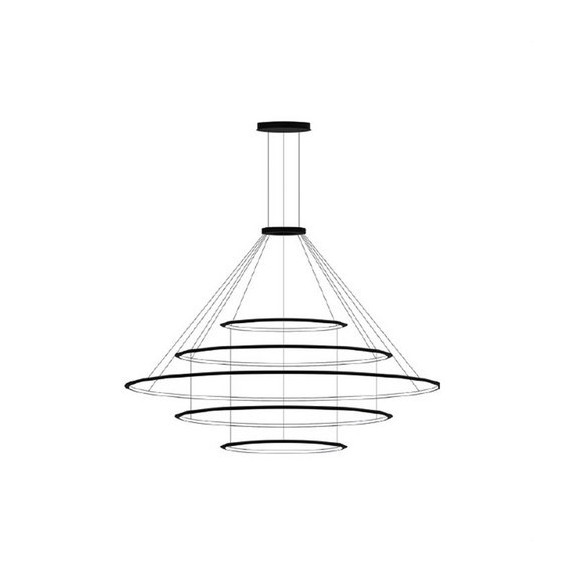 LedsC4 - Luminaria colgante circular pequeña 4000K DALI blanco