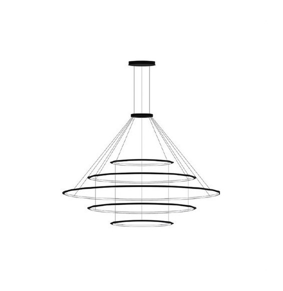 LedsC4 - Luminaria colgante circular pequeña 4000K ON-OFF blanco