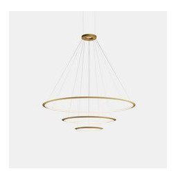 LedsC4 - Luminaria superficie Circular Inward Light 4000K On / Off 109.1W dorado 1548xLED