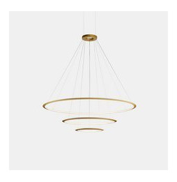 LedsC4 - Luminaria superficie Circular Inward Light 2700K 0-10V 109.1W dorado 1548xLED