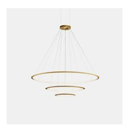 LedsC4 - Luminaria superficie Circular Inward Light 2700K On / Off 77.3W dorado 1080xLED