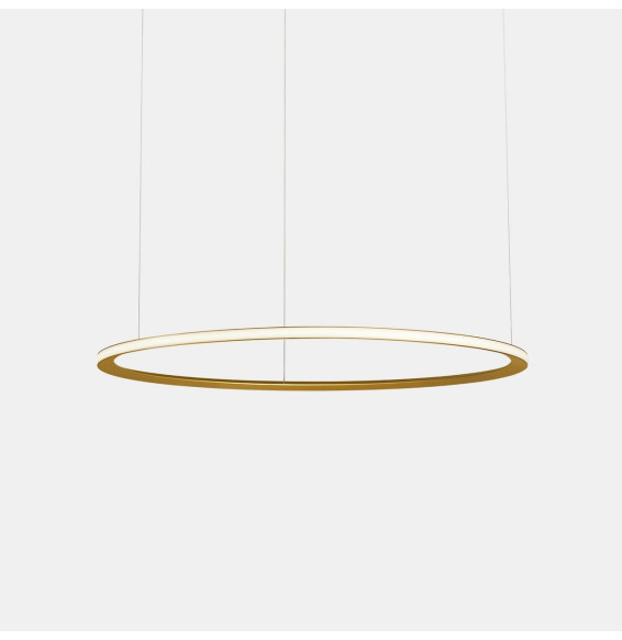 LedsC4 - Luminaria superficie Circular Outward Light 4000K 0-10V 63.5W dorado 864xLED
