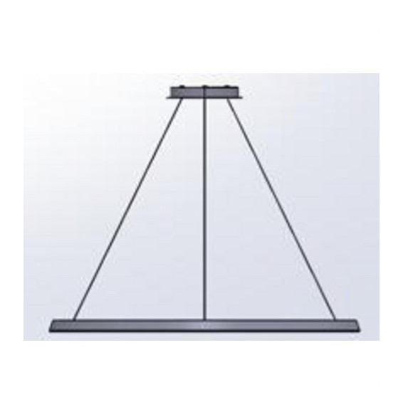 LedsC4 - Luminaria superficie Circular Outward Light 2700K DALI 45.6W negro 648xLED