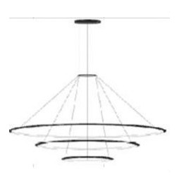 LedsC4 - Luminaria superficie Circular Outward Light 2700K 0-10V 140.8W negro 1980xLED