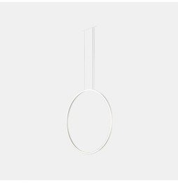 LedsC4 - Luminaria colgante circular vertical SIDE 900mm empotrado LED 45,6W 1748lm 4000K DALI blanco