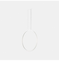 LedsC4 - Luminaria colgante circular vertical SIDE 900mm empotrado LED 45,6W 1748lm 4000K DALI blanco