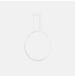 LedsC4 - Luminaria colgante circular vertical INWARD 600mm LED 31,7W 1264lm 2700K DALI blanco