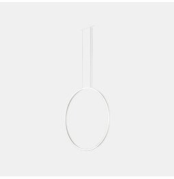 LedsC4 - Luminaria colgante circular vertical SIDE 900mm empotrado LED 45,6W 1311lm 2700K 0-10V blanco