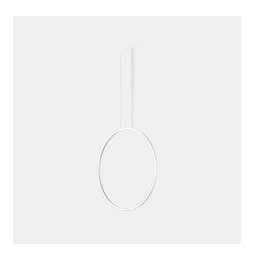 LedsC4 - Luminaria colgante circular vertical SIDE 900mm empotrado LED 45,6W 1311lm 2700K 0-10V blanco