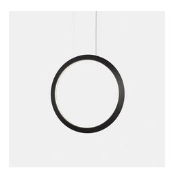 LedsC4 - Luminaria colgante circular vertical INWARD 600mm LED 31,7W 1475lm 3000K 0-10V negro