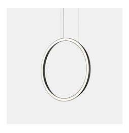 LedsC4 - Luminaria colgante circular vertical SIDE 900mm empotrado LED 45,6W 1202lm 2400K 0-10V negro