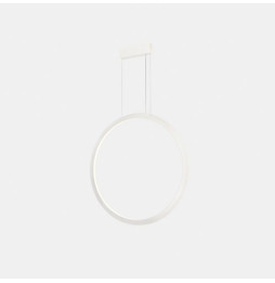 LedsC4 - Luminaria colgante circular vertical INWARD 600mm LED 31,7W 1475lm 3000K 0-10V blanco