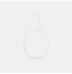 LedsC4 - Luminaria colgante circular vertical INWARD 1200mm LED 63,5W 2458lm 3000K 0-10V blanco