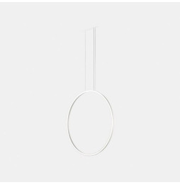 LedsC4 - Luminaria colgante circular vertical SIDE 900mm empotrado LED 45,6W 1748lm 4000K 0-10V blanco