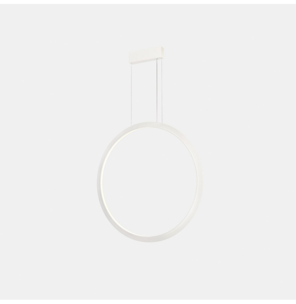 LedsC4 - Luminaria colgante circular vertical INWARD 600mm LED 31,7W 1685lm 4000K 0-10V blanco