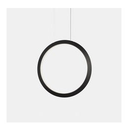 LedsC4 - Luminaria colgante circular vertical INWARD 1200mm LED 63,5W 2106lm 2700K 0-10V negro