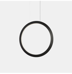 LedsC4 - Luminaria colgante circular vertical INWARD 1200mm LED 63,5W 2458lm 3000K negro