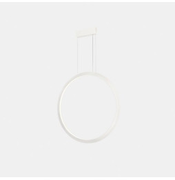 LedsC4 - Luminaria colgante circular vertical INWARD 900mm LED 45,6W 1438lm 2700K 0-10V blanco