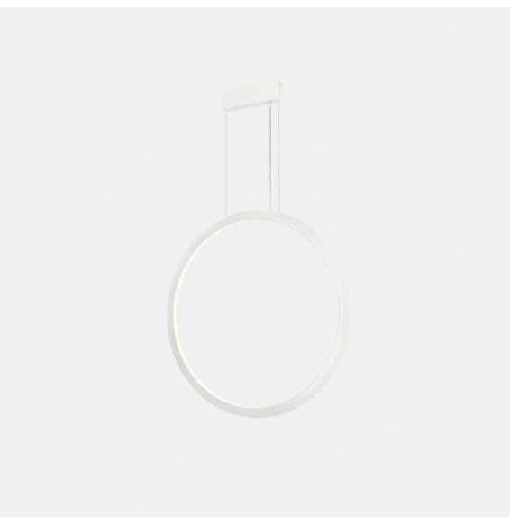 LedsC4 - Luminaria colgante circular vertical INWARD 1200mm LED 63,5W 2809lm 4000K DALI blanco