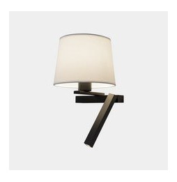 LedsC4 - Aplique HALL LED E27 2, 15W 2700K negro 150lm ON-OFF
