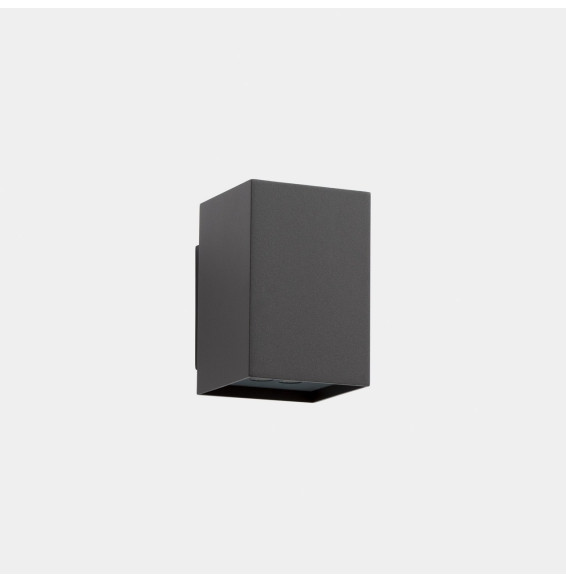 LedsC4 - Aplique IP65 AFRODITA Power LED 10.5W blanco cálido 3000K ON-OFF negro 1136lm