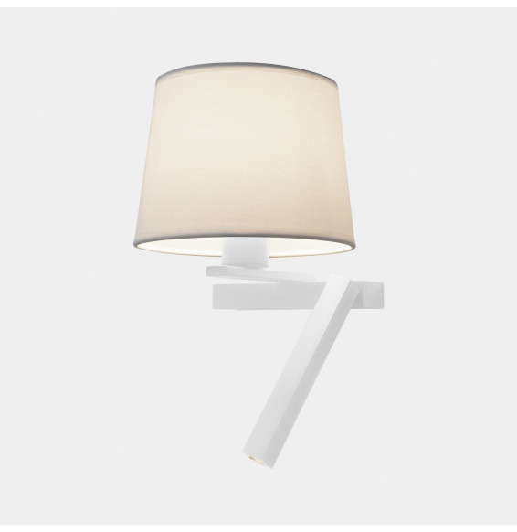 LedsC4 - Aplique HALL LED E27 2, 15W 2700K blanco 150lm ON-OFF