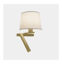 LedsC4 - Aplique HALL LED E27 2, 15W 2700K oro mate 150lm