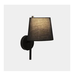 LedsC4 - Aplique CLIP LED E27 2x15W 2700K negro 53lm