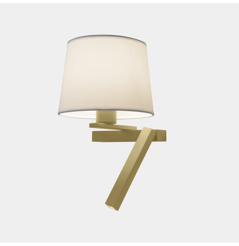 LedsC4 - Aplique HALL LED E27 2, 15W 2700K oro mate 150lm ON-OFF LedsC4 - Aplique HALL LED E27 2, 15W 2700K oro mate 150lm ON-OFF